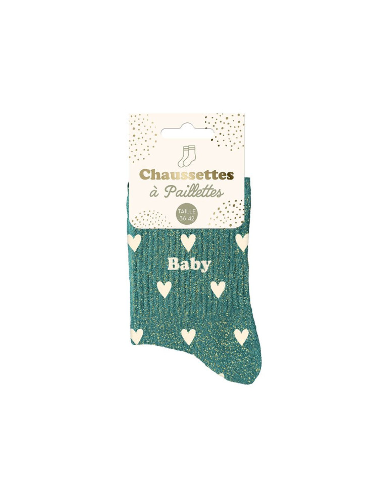 Chaussettes message coeurs