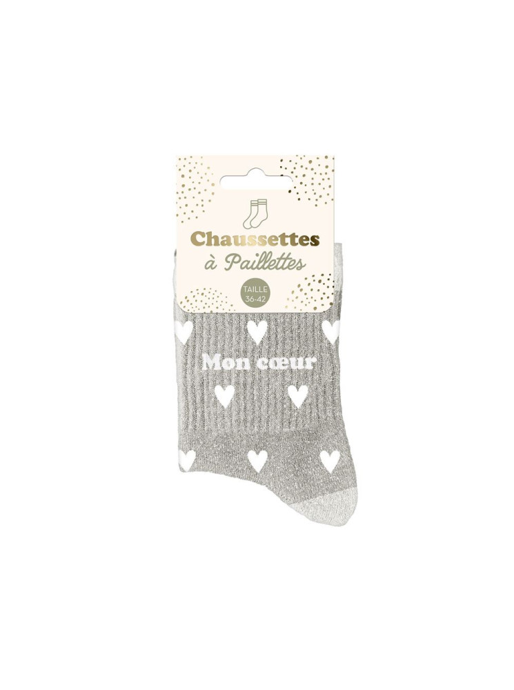 Chaussettes message coeurs