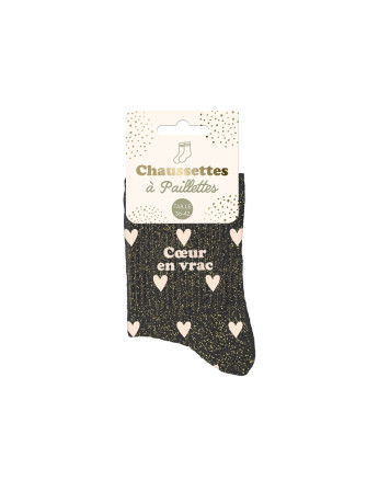Chaussettes message coeurs