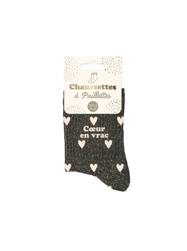Chaussettes message coeurs
