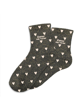 Chaussettes message coeurs