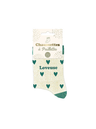 Chaussettes message coeurs