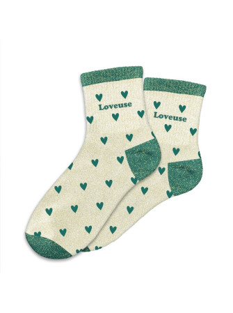 Chaussettes message coeurs
