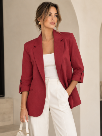 Blazer à manches 3/4