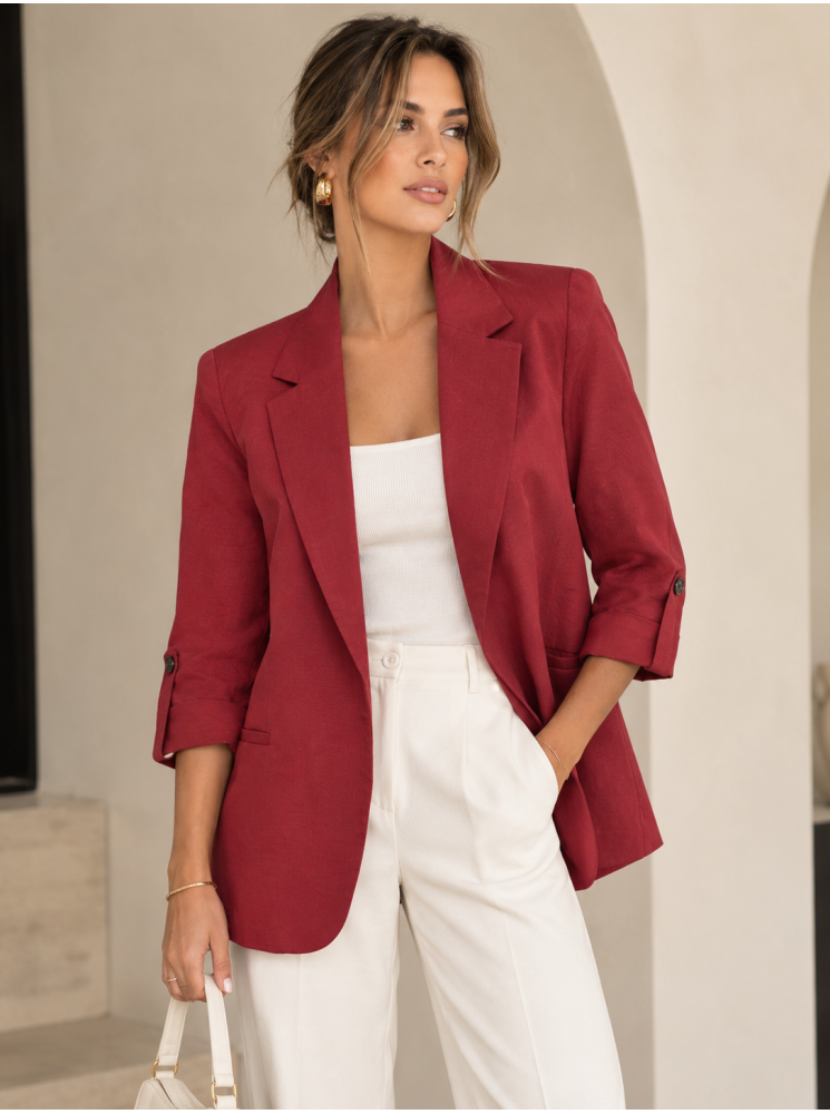 Blazer à manches 3/4