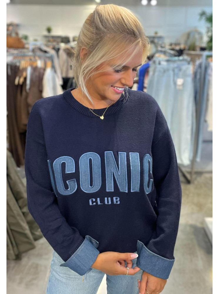 Pull ICONIC manches jean