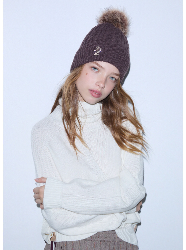 Bonnet à pompon