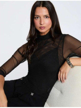 Top col haut transparent