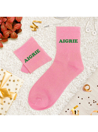 Chaussettes message tuftees