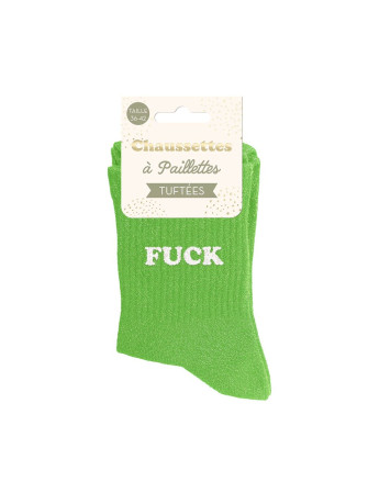 Chaussettes message tuftees
