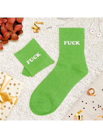 Chaussettes message tuftees