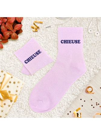 Chaussettes message tuftees