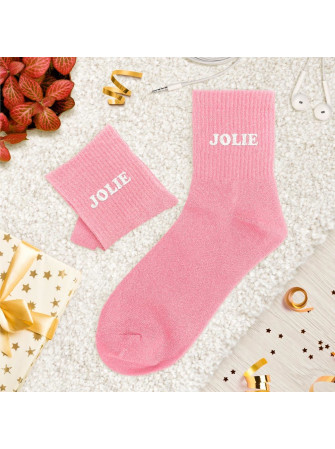 Chaussettes message tuftees