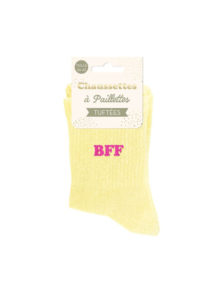 Chaussettes message tuftees
