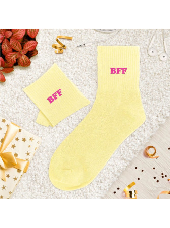 Chaussettes message tuftees