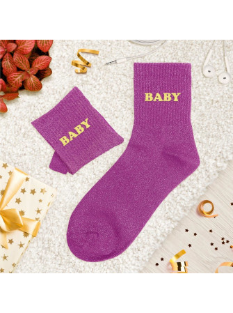 Chaussettes message tuftees