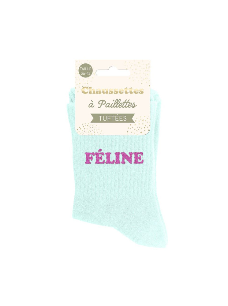 Chaussettes message tuftees