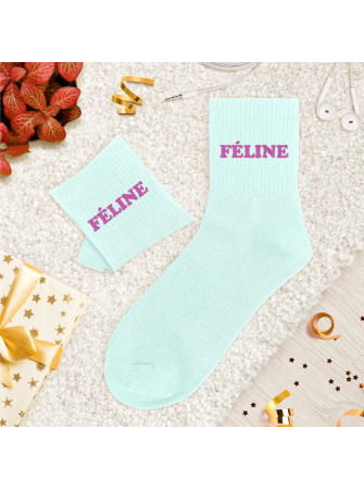 Chaussettes message tuftees