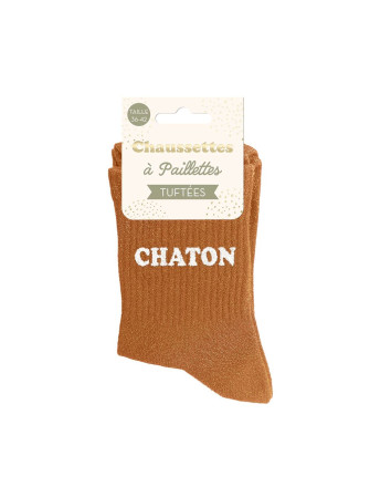 Chaussettes message tuftees