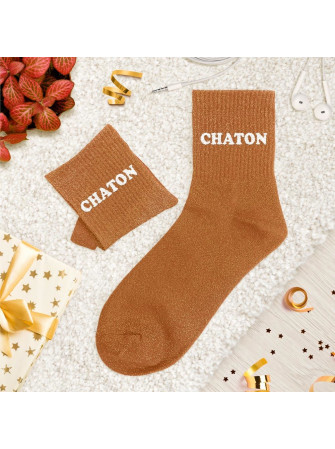 Chaussettes message tuftees
