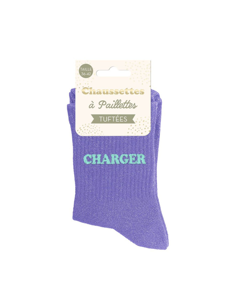 Chaussettes message tuftees