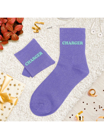 Chaussettes message tuftees