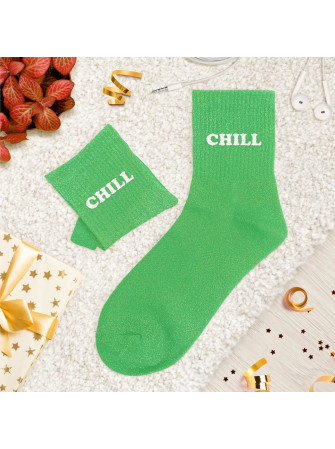 Chaussettes message tuftees