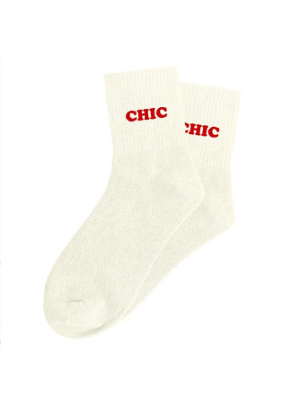 Chaussettes message tuftees