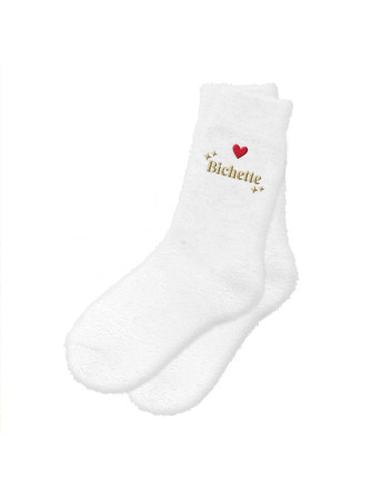 Chaussette pilou brodée