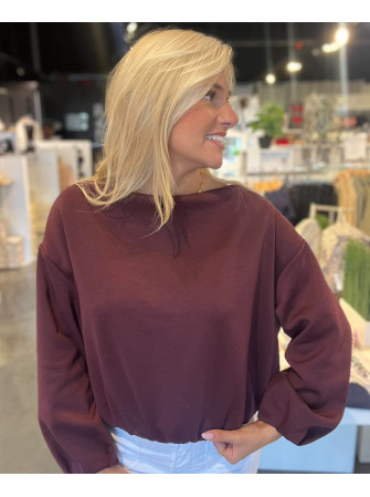 Sweat épaule dénudée