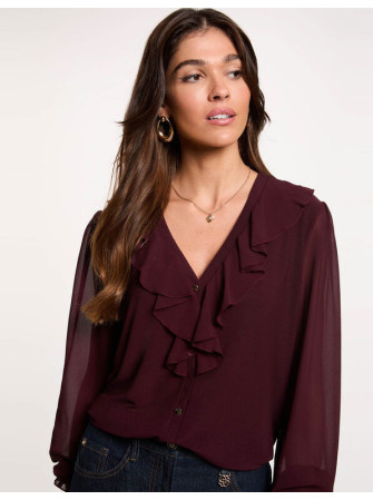 Chemise à volants