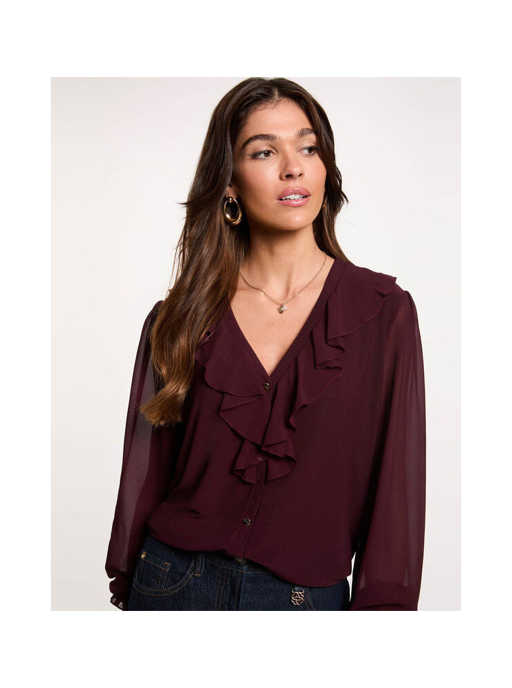 Chemise à volants