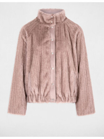 Manteau court fausse fourrure