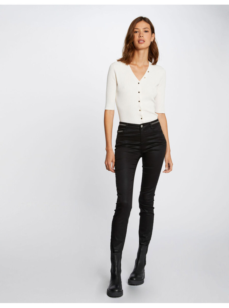 Pantalon Slim Enduit